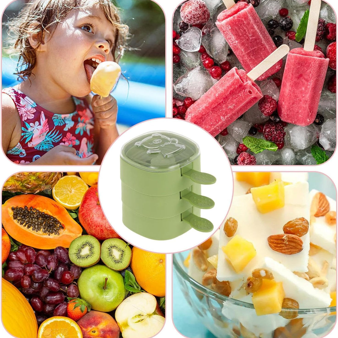 תבנית תלת שכבתית ארטיקים להכנה ביתית