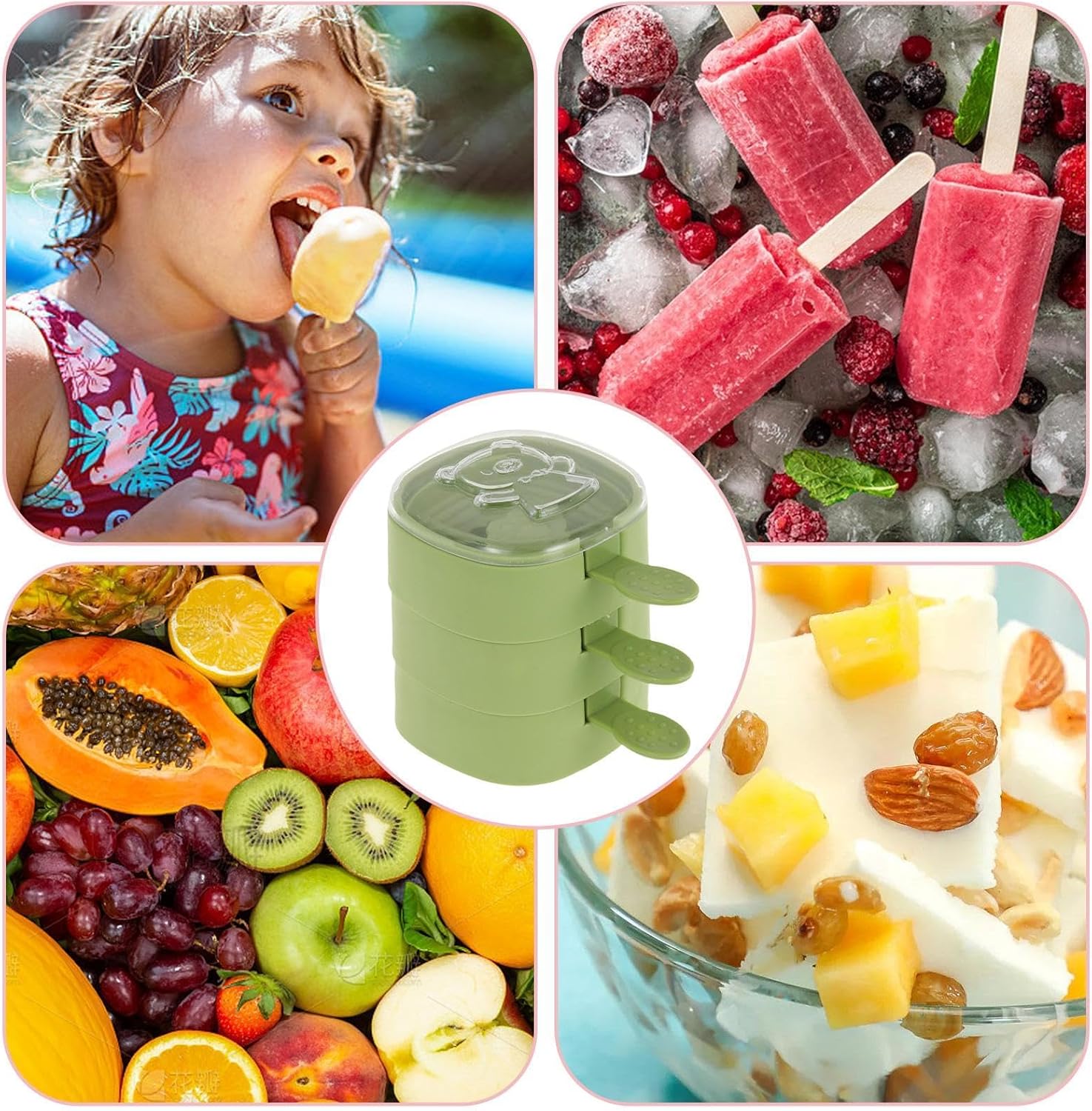 תבנית תלת שכבתית ארטיקים להכנה ביתית