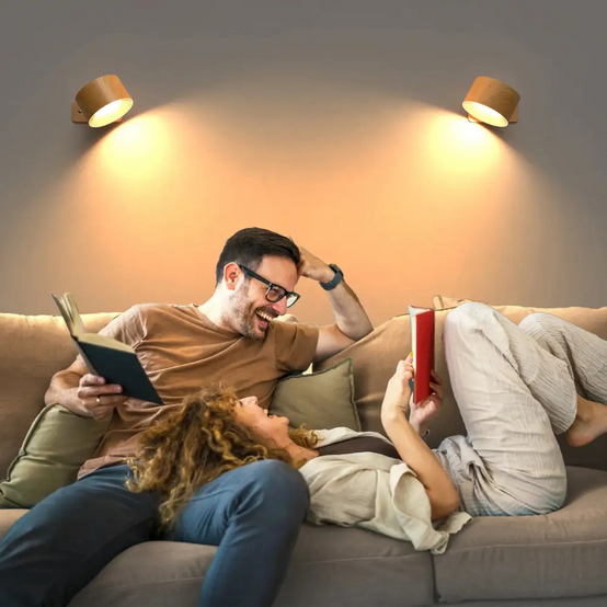 מנורת קיר בהתקנה קלה - 3 מצבי תאורה